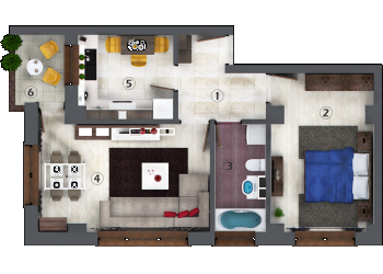 Apartamente noi Iași cu 2 camere