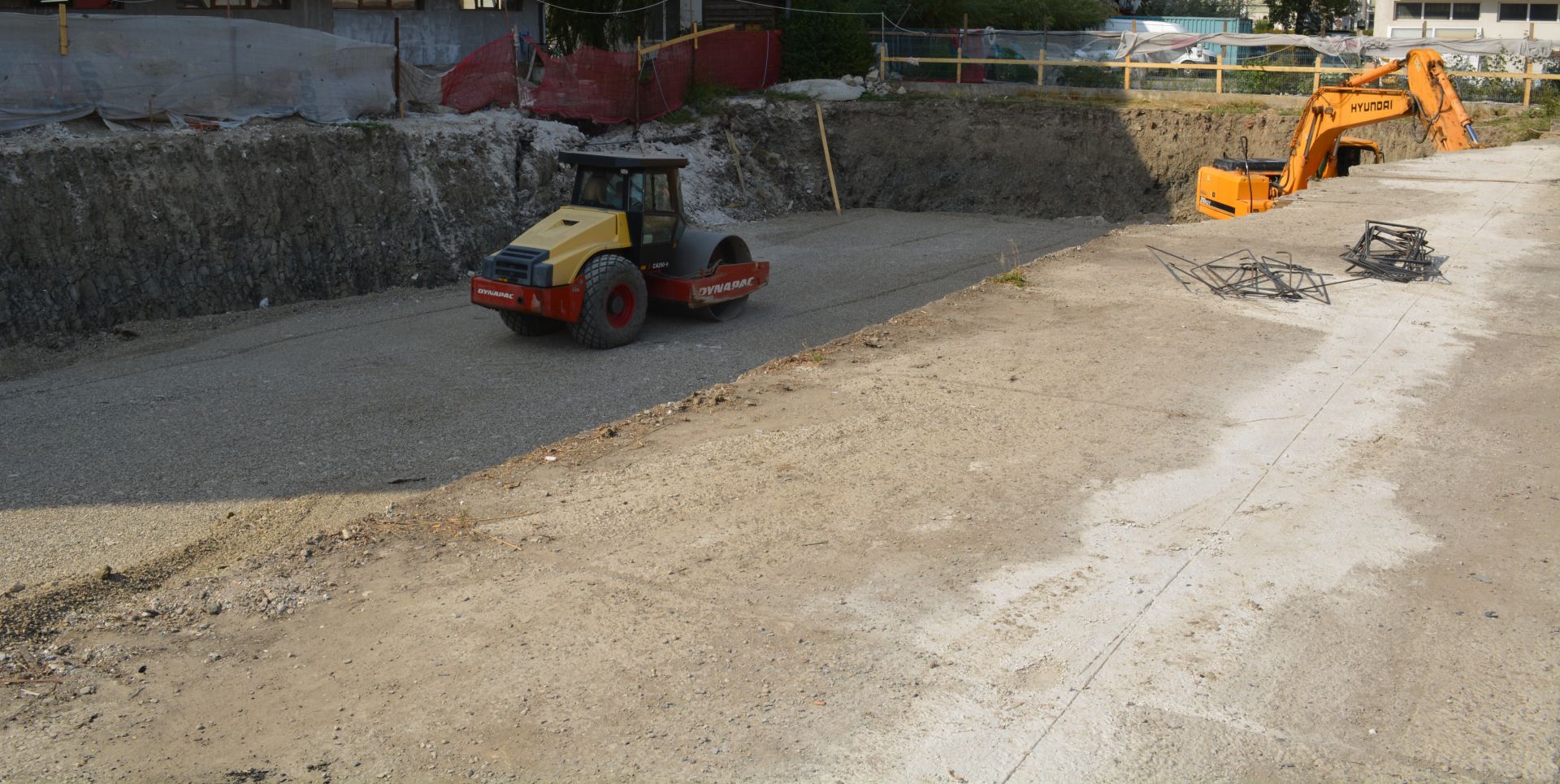 Perna de balast şi betonul de egalizare